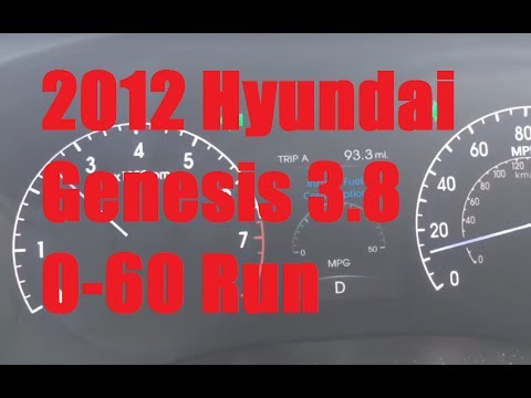 2012-2014 Hyundai Genesis Sedan 3.8L 0-60 (D vs S)