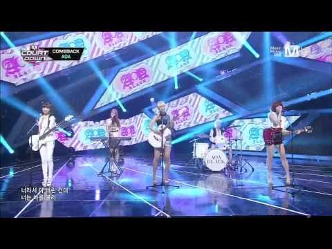 Live HD | 130801 AOA BLACK - MOYA (Comeback Stage) @ MNET M! Countdown