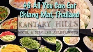 $6 All You Can Eat Upscale Restaurant Chiang Mai, Thailand