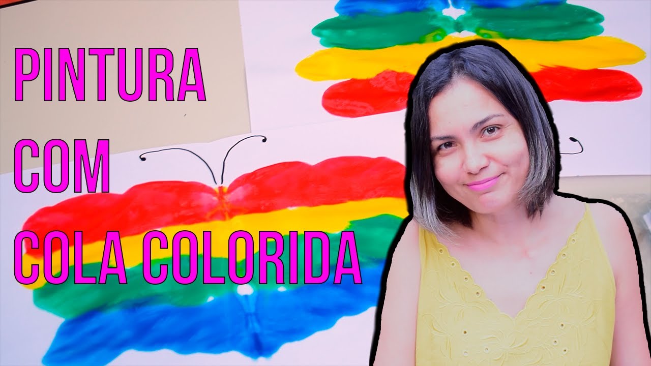 Pintura com Cola Colorida