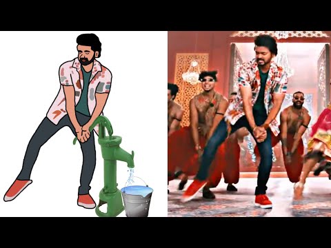Ranjithame Full Video Song | Funny Drawing Meme | Varisu | Thalapathy Vijay Songs | Spark Song