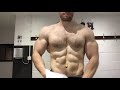 Post chest workout posing