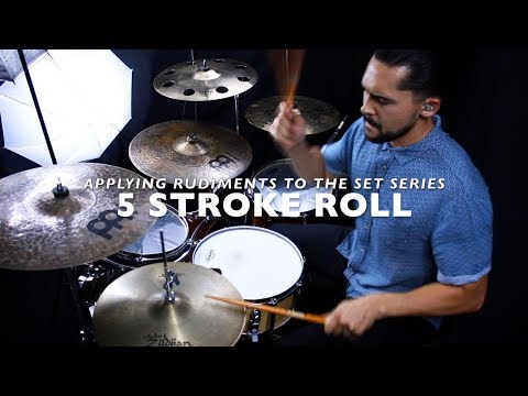 Applying Rudiments On The Drums - 5 Stroke Roll Hat Lick- With Eric Fisher