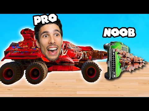 I DESTROY NOOB CARS BY BUILDING A PRO CAR!! (Crossover)