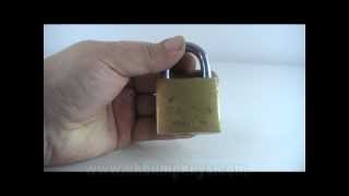 opening a tricircle 265 padlock