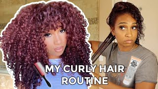 MY UPDATED CURLY HAIR ROUTINE FOR BIG, DEFINED CURLS | NILLA ALLIN