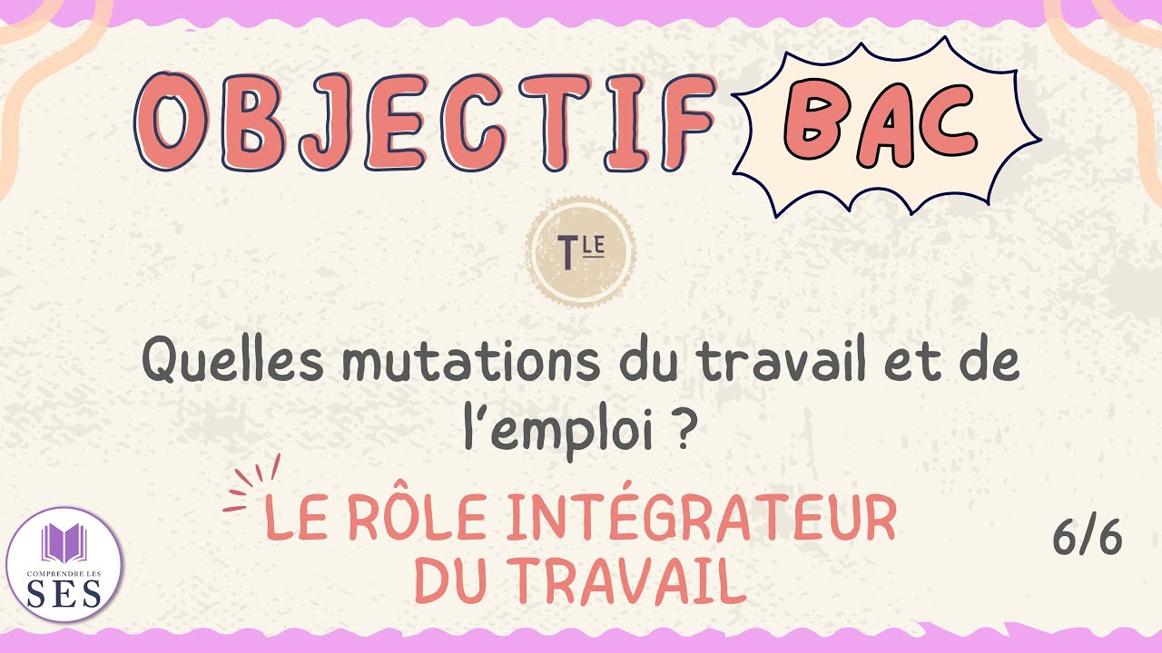 [BAC] Cours Travail-Emploi - Le rôle intégrateur du travail