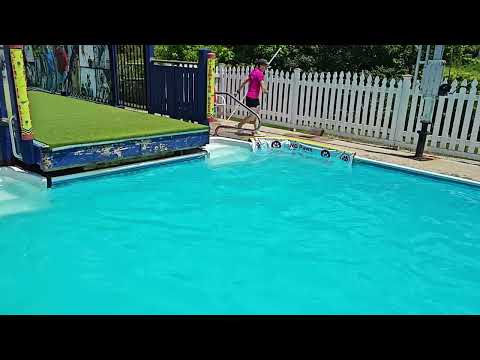 Taking A Swim With "Hutch" At The Pool