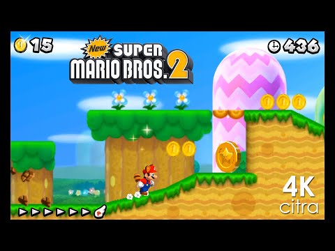 New Super Mario Bros. 2 (4K / 2160p / 60fps / Texture Pack) Citra Emulator Nightly 1742 Nintendo 3DS