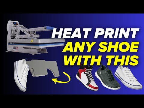 Part of a video titled How to Heat Press Any Shoe - Step-by-Step Tutorial - YouTube