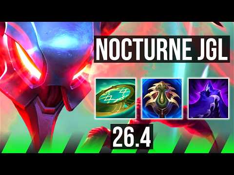 NOCTURNE vs MORGANA (JGL) | Good KDA: 16/1/8 | NA Master | 26.4