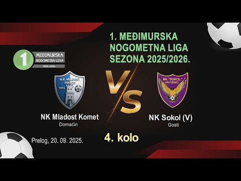 NK Mladost Komet vs NK Sokol (V), 4. kolo 1. Međimurska nogometna liga 2025/26.Prelog, 20. 9. 2025.