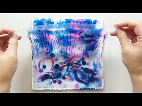 (1090) 2 Types of Decalcomania Painting Technique | Just Acrylic Paint & Water | Designer Gemma77