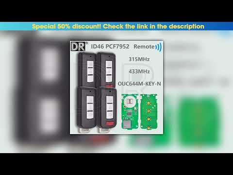 Hot Picks DR OUC644M-KEY-N 315/433MHz ID46 PCF7952 Keyless Go Car Remote Key For Mitsubishi Lancer•