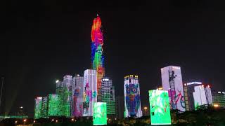 深セン市福田区ライトアップショー