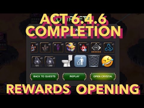 Act 6.4.6 - completion rewards opening | MCOC