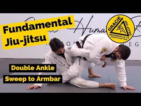 BJJ Double Ankle Sweep to Armbar | Fundamental Jiu-jitsu for Self defense