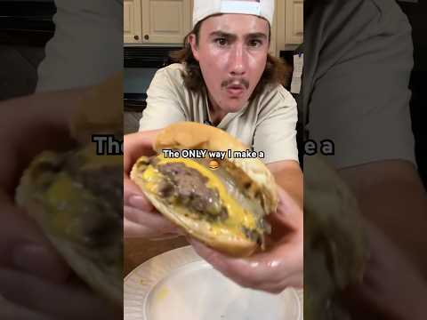 The ONLY way I make a burger now