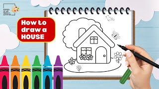 How to Draw & Color a Beautiful Landscape | Easy Step-by-Step Tutorial for Kids