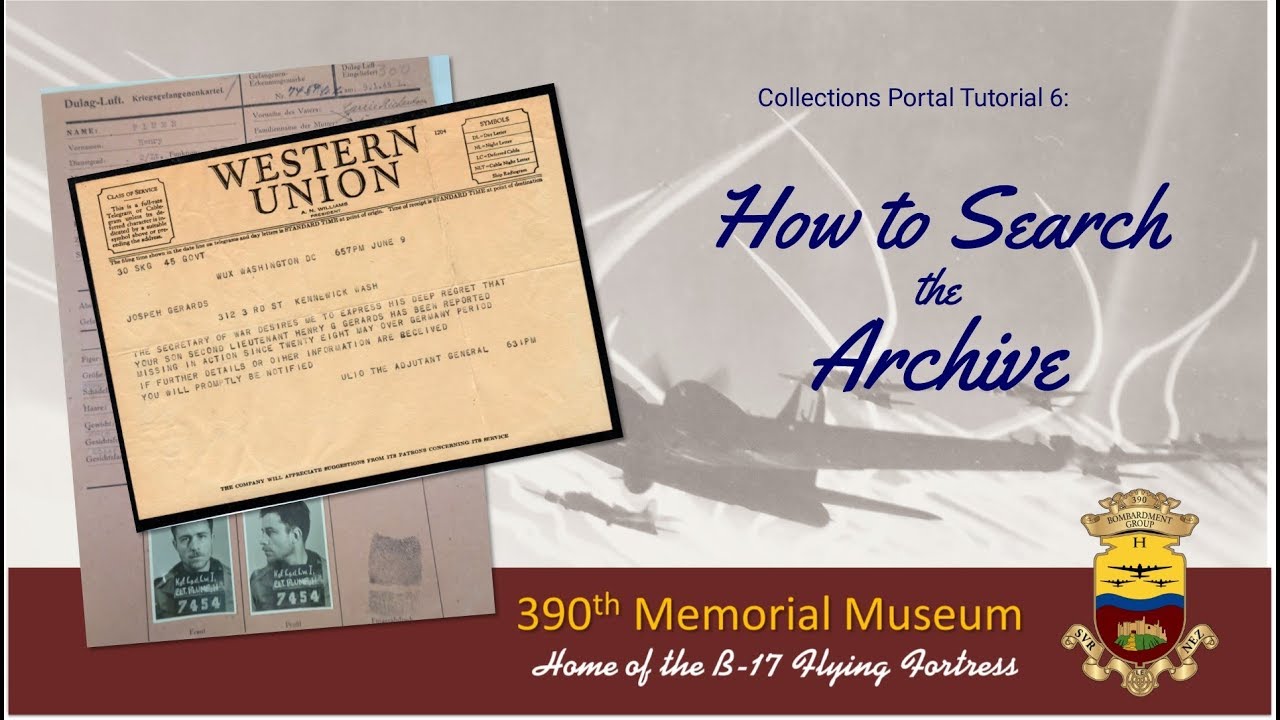 Collections Portal Tutorial 6: Explore the Archive