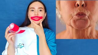 How to GET RID of Lip Wrinkles  with Kinesio Tape (Smoker