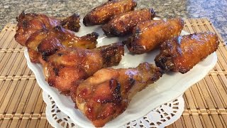 How To Make Teriyaki Chicken Wings, Easy Party Appetizers Finger Food Recipes-Asian Cuisine