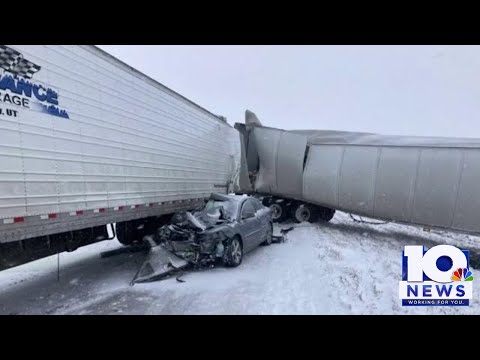 Colorado pileup closes highway lanes