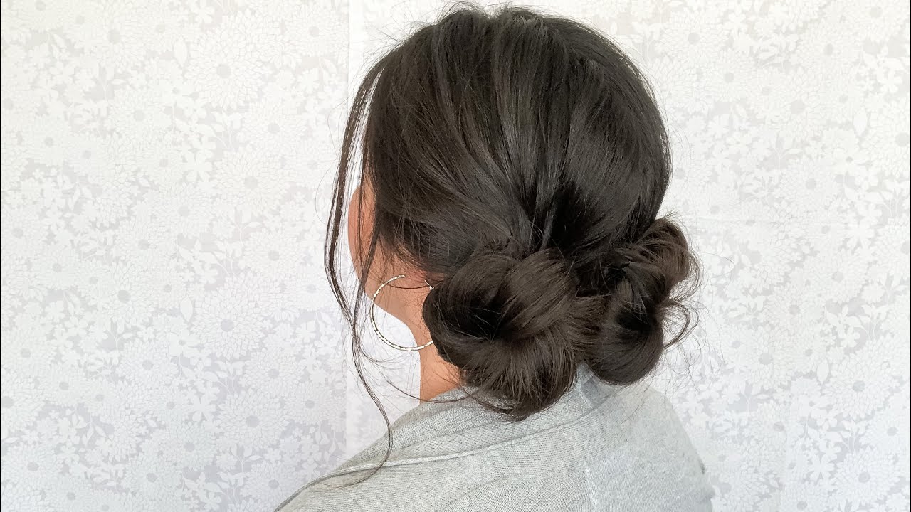 Double Low Buns | Simple Hairstyle