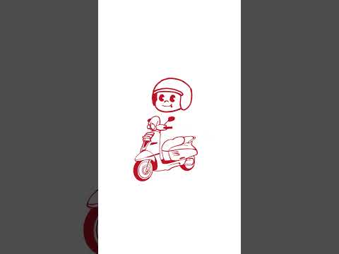 Django Biker 🟠⚪ Retro Mascot 🛵 #monstar #retromascot #vintagelogo #django #peugeot