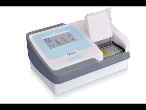 Diatek Elisa plate reader DR-200Bc unpacking and operating video