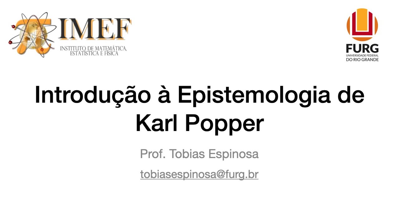 Introdução à Epistemologia de Karl Popper