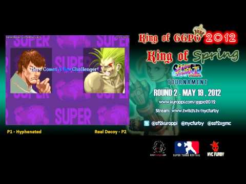 KING OF GGPO 2012 SSF2T Tournament - KING OF SPRING- ROUND 2 - Hyphenated vs Real Decoy