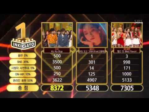 EXO - KO KO BOP 4TH WIN SBS INKIGAYO 170730
