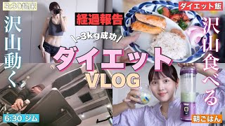 【🍽️ダイエットVLOG🏋️】6AM | ダイエット中のストイックな１日密着❤️食事や運動✍🏻📋⸝‍⋆【痩せる方法】