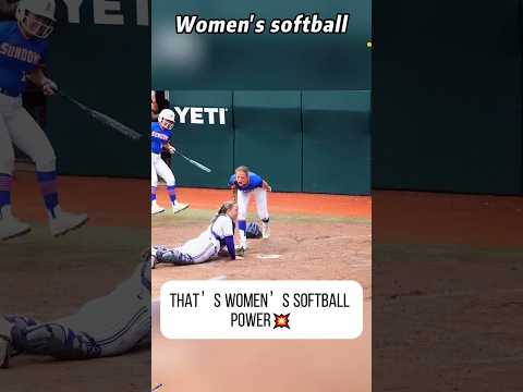 That’s women’s softball POWER💥#baseballgirls #wcws #softball #baseballdreams #fyp
