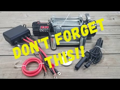 HARBOR FREIGHT Trailer Winch Install Part 1- Supplies