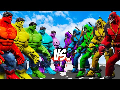 Epic Showdown: Team BIG Hulk vs. Team DEADPOOL VENOM!