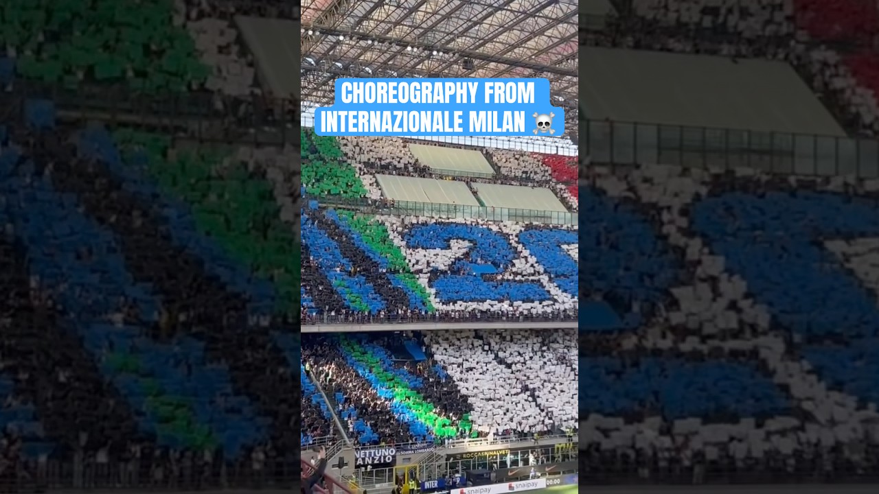 🔥Unreal Choreo! Inter Milan Ultras Cover Entire Stadium with Epic Tifo 🔵 | Full Stadium Choreography