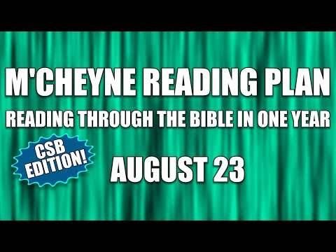 Day 235 - August 23 - Bible in a Year - CSB Edition
