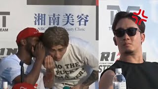 メイウェザーの通訳で登場し煽りまくる平本蓮にブチ切れる朝倉未来wwww