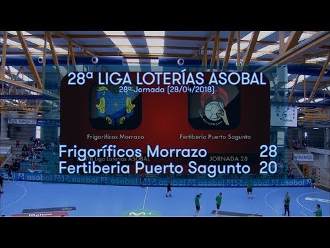 LIGA LOTERIAS ASOBAL J28 Frigoríficos Morrazo - Fertiberia Puerto S. 28 - 20