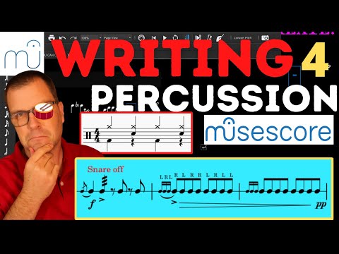 😉How to write for percussion Musescore!  musescore 3