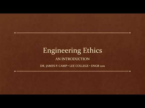 Engineering Ethics 1: ethical thinking
