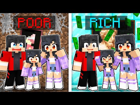 EPIC Minecraft Parody: Aphmau Adopts Poor vs Rich Family!