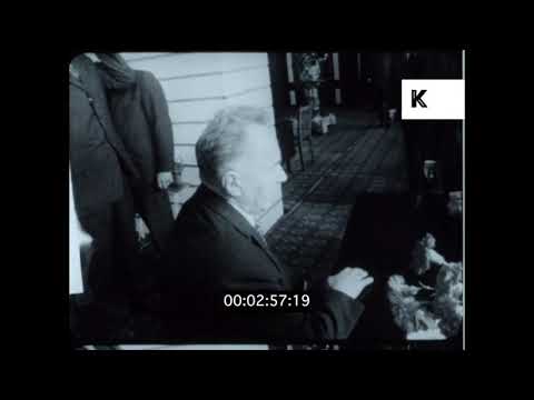 1971 USSR Elections, Leonid Brezhnev and Alexei Kosygin Voting, 16mm