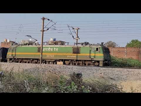 e3185 डेडिकेटेड फ्रेट कॉरिडोर| WAG 9  इंजन मालगाड़ी क्रॉसिंग इंडियन रेलवे ट्रेन| दिल्ली हावड़ा रूट