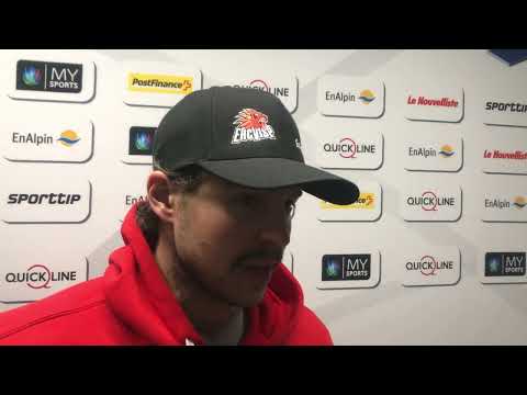 Interview mit Stefan Mäder zum Spiel EHC Visp - HC La Chaux-de-Fonds (n.V. 3:4)