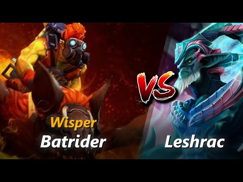 Wisper  mid Batrider vs Leshrac | First 10 minutes