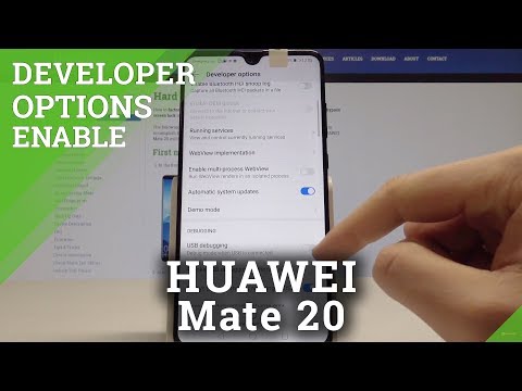 How to Enable Developer Options in HUAWEI Mate 20 - Allow OEM Unlock Instructions