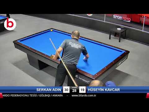 SERKAN ADIN & HÜSEYİN KAVCAR Bilardo Maçı - 2022 ERKEKLER 1.ETAP-3.TUR